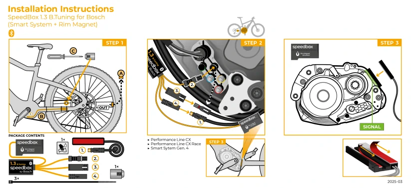 SpeedBox 1.3 B.Tuning pre Bosch (Smart System Gen.4 + Rim Magnet)