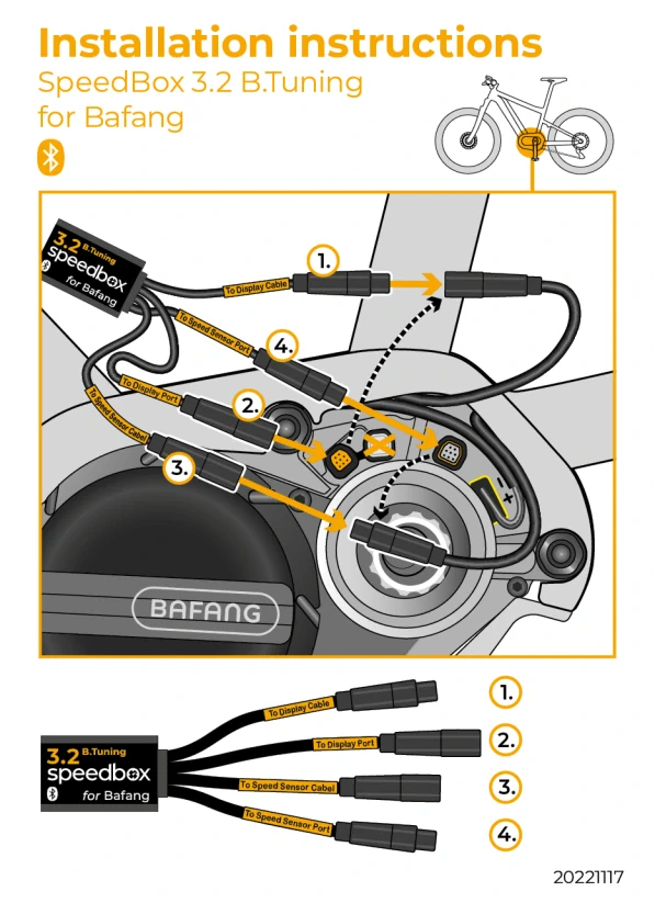 SpeedBox 3.2 B.Tuning pre Bafang (M200, M410, M500, M510)