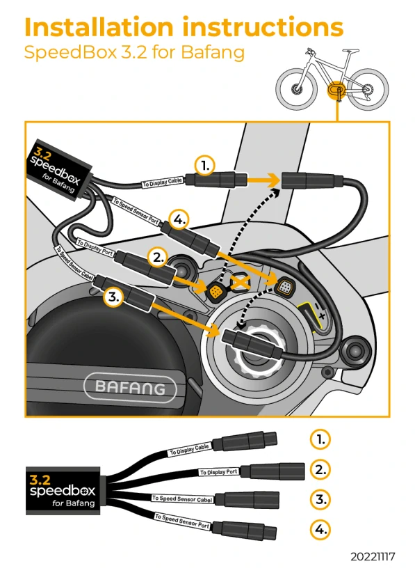 SpeedBox 3.2 pre Bafang (M200, M410, M500, M510)